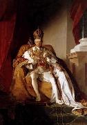 Friedrich von Amerling Emperor Franz I of Austria in his Coronation Robes oil painting picture wholesale